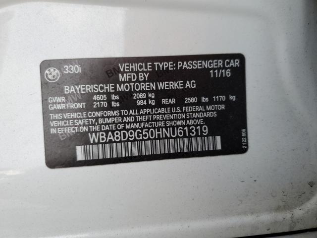 WBA8D9G50HNU61319 BMW 330 XI