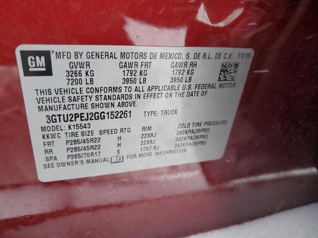 3GTU2PEJ2GG152261 GMC Sierra K1500 Denali