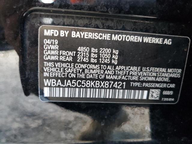 WBAJA5C58KBX87421 BMW 530 I