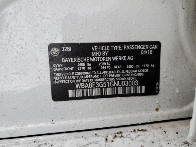 WBA8E3G51GNU03003 BMW 328 Xi Sulev