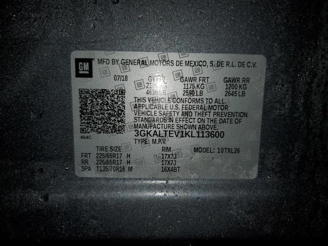 3GKALTEV1KL113600 GMC Terrain Sle