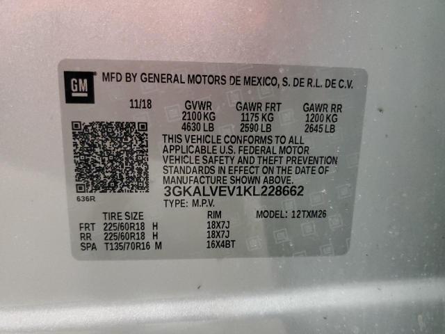 3GKALVEV1KL228662 GMC Terrain Slt