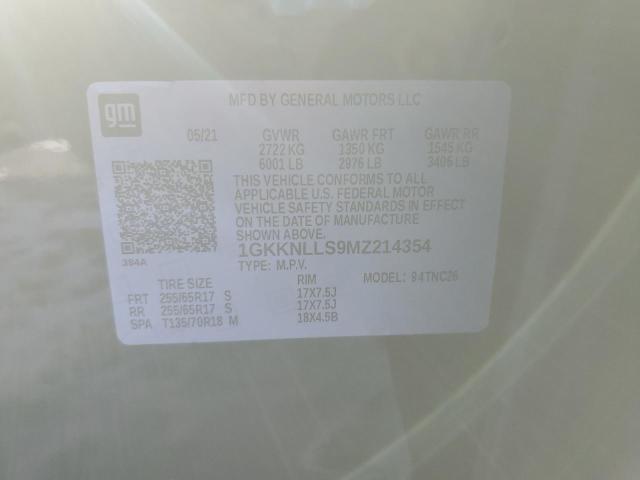 1GKKNLLS9MZ214354 GMC Acadia At4