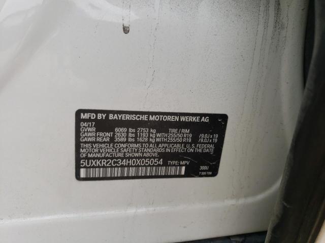 5UXKR2C34H0X05054 BMW X5 Sdrive35i
