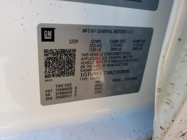 1GTU9EET1MZ193056 GMC Sierra K1500 At4