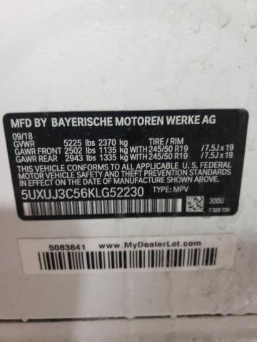 5UXUJ3C56KLG52230 BMW X4 Xdrive30i