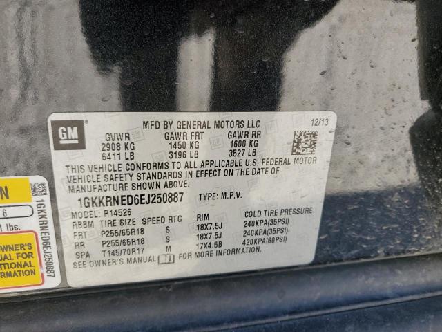 1GKKRNED6EJ250887 GMC ACADIA SLE