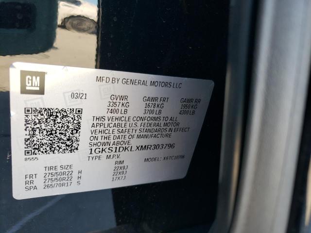 1GKS1DKLXMR303796 GMC YUKON DENALI