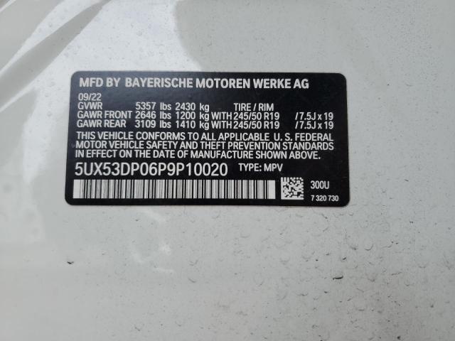 5UX53DP06P9P10020 BMW X3 Xdrive30i