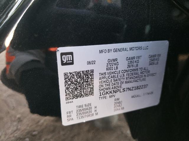 1GKKNPLS7NZ182237 GMC Acadia Denali