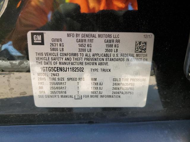 1GTG5CEN8J1182502 GMC CANYON SLE