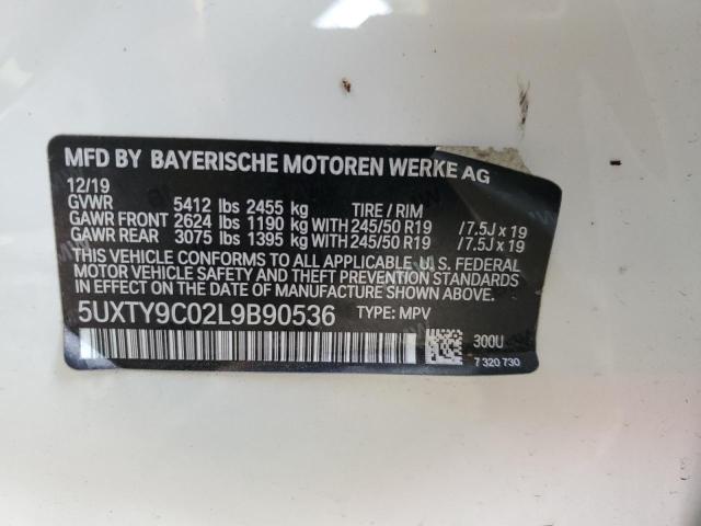 5UXTY9C02L9B90536 BMW X3 Xdrivem40i