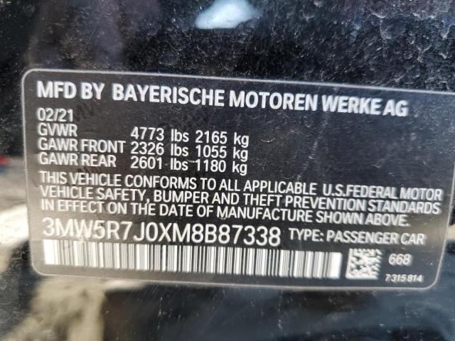 3MW5R7J0XM8B87338 BMW 330XI