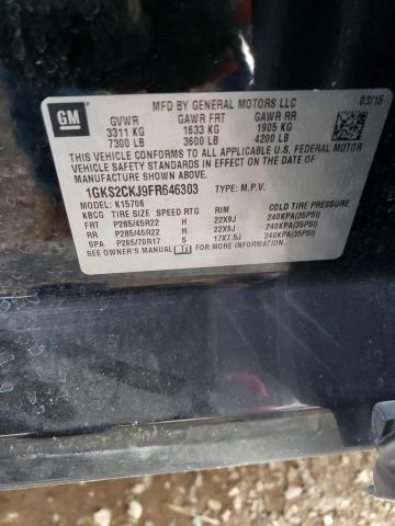 1GKS2CKJ9FR646303 GMC YUKON DENALI