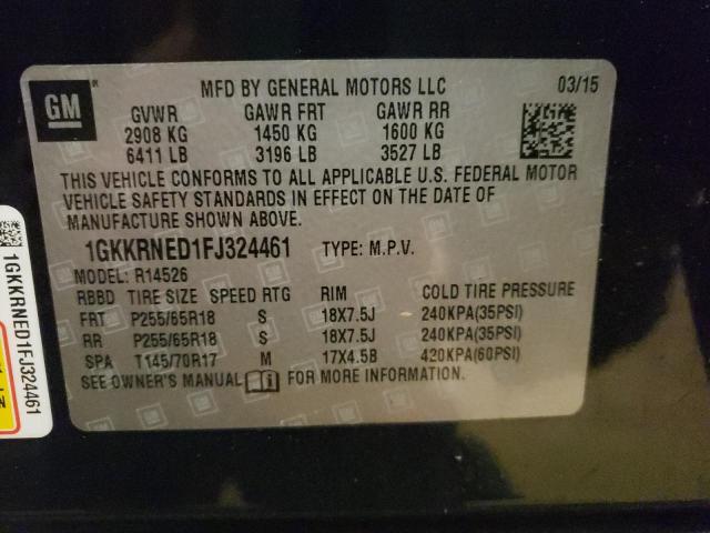 1GKKRNED1FJ324461 GMC ACADIA SLE