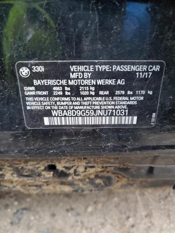 WBA8D9G59JNU71031 BMW 330 XI