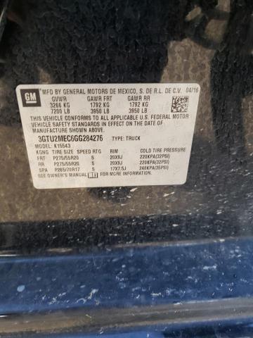 3GTU2MEC6GG284276 GMC Sierra K1500 Sle