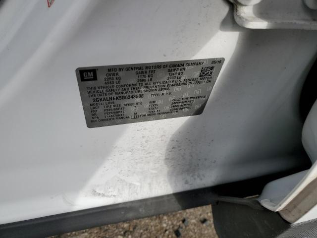 2GKALNEK5G6343508 GMC Terrain Sle