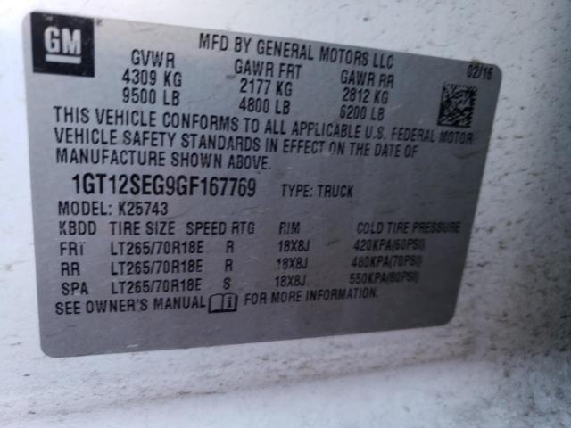 1GT12SEG9GF167769 GMC Sierra K2500 Sle