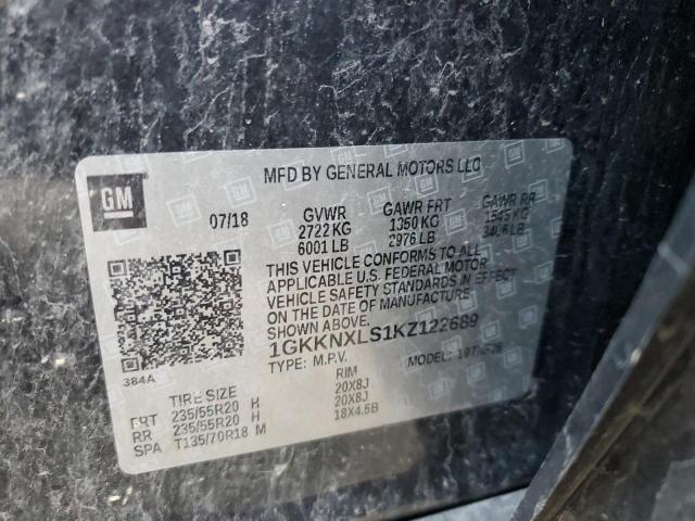 1GKKNXLS1KZ122689 GMC Acadia Denali