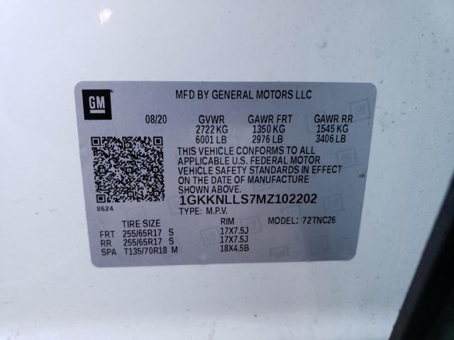 1GKKNLLS7MZ102202 GMC Acadia At4