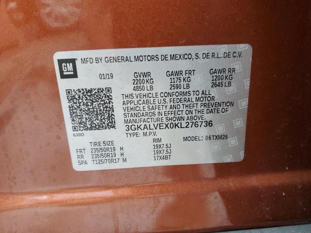 3GKALVEX0KL276736 GMC Terrain Slt
