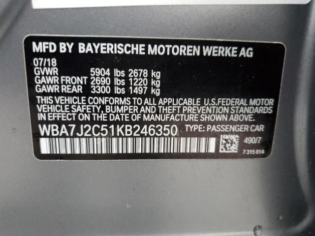 WBA7J2C51KB246350 BMW 740 Xe