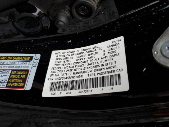2HGFG3A58FH510541 Honda Civic Lx