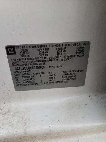 3GTU2UECXEG495655 GMC Sierra K1500 Sle