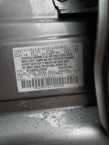 3N1AB8CV6LY228408 Nissan SENTRA SV