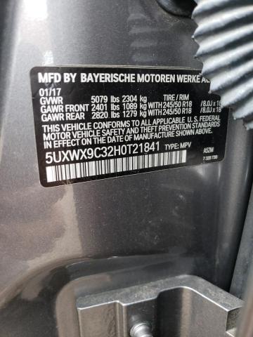 5UXWX9C32H0T21841 BMW X3 Xdrive28i
