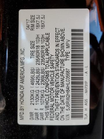 5J6RW2H84HL035687 Honda CR-V EXL