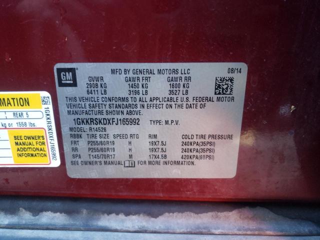 1GKKRSKDXFJ165992 GMC Acadia Slt-2