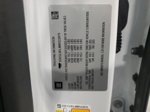 1GKS1JKL4MR313075 GMC YUKON XL DENALI