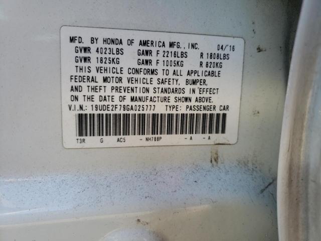19UDE2F79GA025777 Acura Ilx Premium Tech