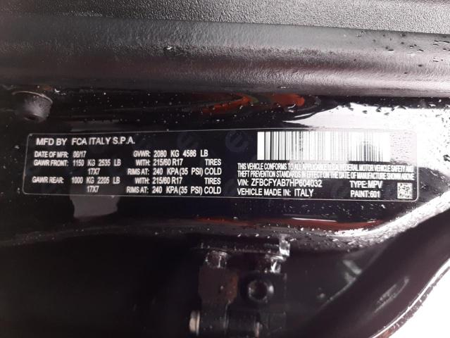 ZFBCFYAB7HP604032 Fiat 500x Pop