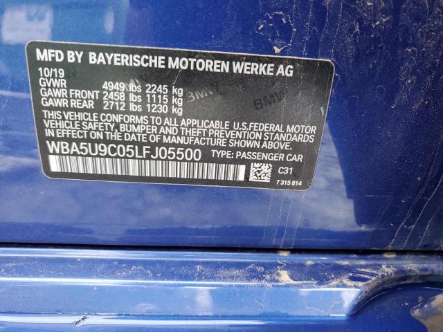 WBA5U9C05LFJ05500 BMW M340XI