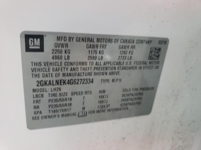2GKALNEK4G6272334 GMC Terrain Sle