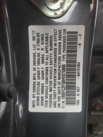 19XFC2F58HE075886 Honda Civic Lx