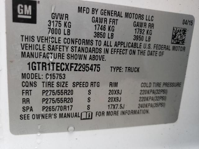 1GTR1TECXFZ295475 GMC Sierra C1500