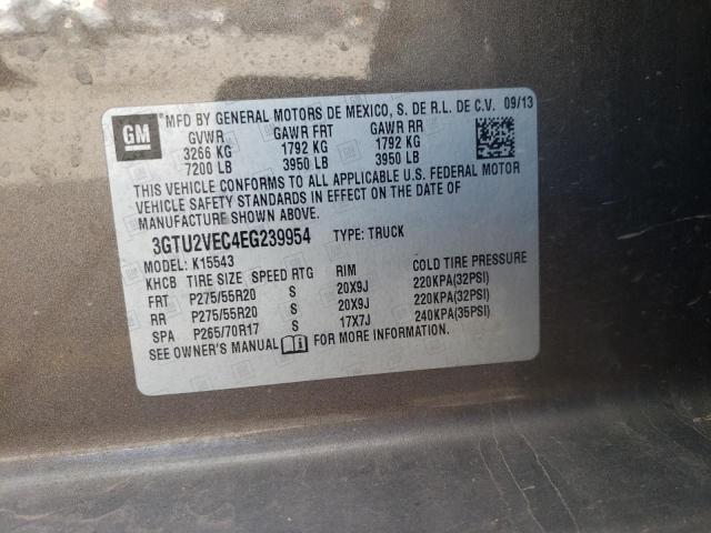 3GTU2VEC4EG239954 GMC Sierra K1500 Slt