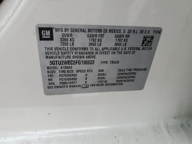 3GTU2WEC5FG196622 GMC Sierra K1500 Denali