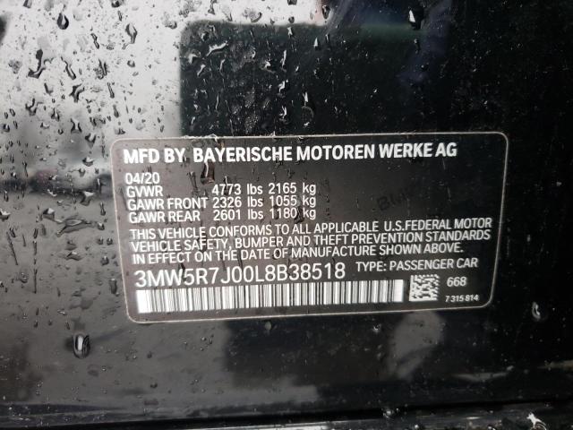 3MW5R7J00L8B38518 BMW 330XI