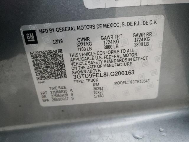 3GTU9FEL8LG206163 GMC Sierra K1500 Denali