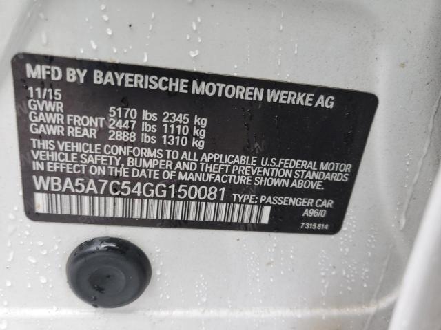 WBA5A7C54GG150081 BMW 528 XI