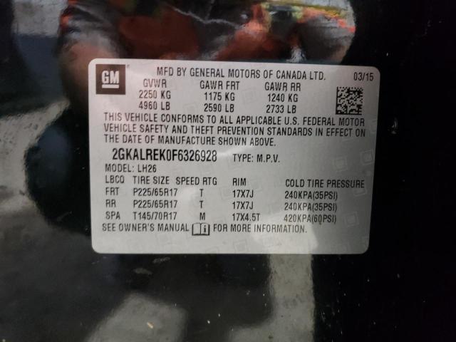 2GKALREK0F6326928 GMC Terrain Sle