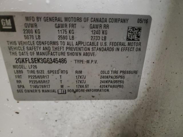 2GKFLSEK3G6345486 GMC Terrain Sle