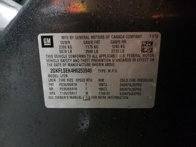 2GKFLSEK4H6253949 GMC Terrain Sle