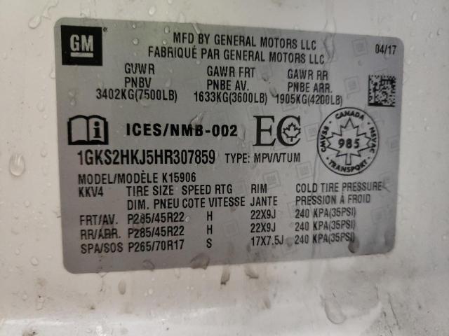 1GKS2HKJ5HR307859 GMC YUKON XL DENALI