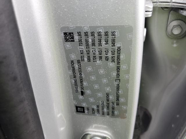 3GTU9DED4KG302285 GMC Sierra K1500 Slt